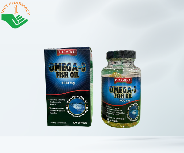 Viên uống PHARKEMAL OMEGA-3 FISH OIL 1000MG